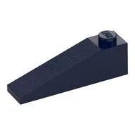 Brick Sloped 18° 4 x 1, Dark Blue