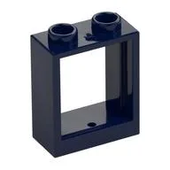 Window 1 x 2 x 2 Flat Front, Dark Blue