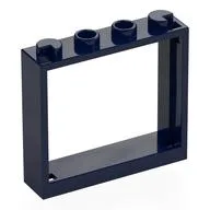 Window 1 x 4 x 3 without Shutter Tabs, Dark Blue