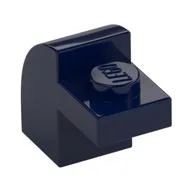 Brick Curved 1 x 2 x 1 1/3 with Curved Top, Dark Blue