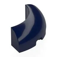 Brick Round Corner 3 x 3 x 1 No Studs, Dark Blue