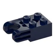 Technic Brick Special 2 x 2 with Ball Socket Wide and Axle Hole, No Arm Holes, Dark Blue