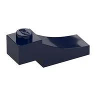 Brick Curved, 3 x 1 with 1/3 Inverted Cutout, Dark Blue