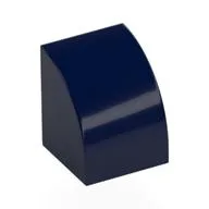 Brick Curved 1 x 1, Dark Blue