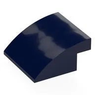 Brick Curved 4 x 4 x 1 2 / 3, Dark Blue