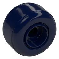 Wheel with Tyre Smooth, 37 x 3, Dark Blue