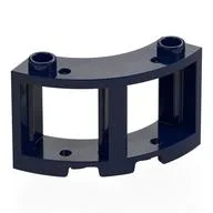 Window Round 3 x 3 x 2, Dark Blue