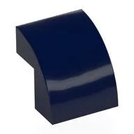 Brick Curved 2 x 2 x 1 2/3, Dark Blue