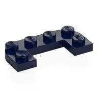 Plate Round Half 2 x 4 with 1 x 2 Cutout, Dark Blue