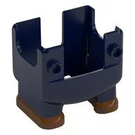 Nintendo Figure, Legs and Overalls with Two Front Studs and Reddish Brown Feet, with Internal Prongs for Luigi Suit, Dark Blue