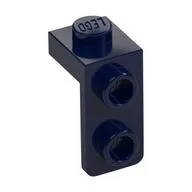 Bracket 1 x 1 - 1 x 2, Dark Blue
