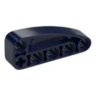 Technic Beam 2 x 5 L-Shape with Quarter Ellipse Thick, Dark Blue