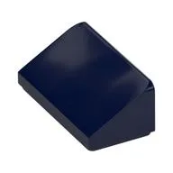 Brick Sloped 30° 1 x 2 x 2/3, Dark Blue