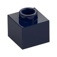 Plate 1 x 1 x 2/3 with Open Stud, Dark Blue
