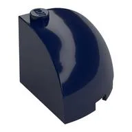 Brick Round Corner 3 x 3 x 2 Dome Top, Dark Blue