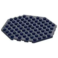 Plate Special 10 x 10 Octagonal with Hole, Dark Blue