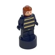 Minifig Trophy Statuette, Ron Weasley, Dark Blue Outfit, Dark Blue