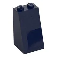 Brick Sloped 75° 2 x 2 x 3 [Solid Studs], Dark Blue