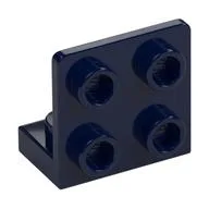Bracket 1 x 2 - 2 x 2 Inverted, Dark Blue