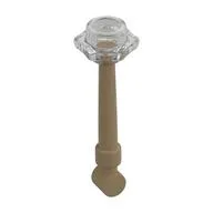 Equipment Wand with Trans-Clear Hollow Stud Pattern, Dark Tan