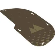 Sail, Rounded, Tan Triangles Print, Dark Tan