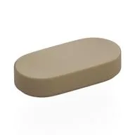 Tile Round 1 x 2, Dark Tan