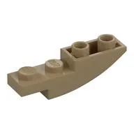 Brick Curved Inverted 4 x 1, Dark Tan