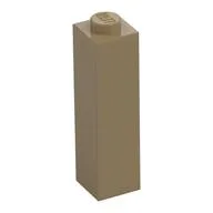 Brick 1 x 1 x 3, Dark Tan