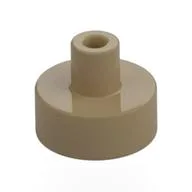 Tile Special Round 1 x 1 with Hollow Bar, Dark Tan