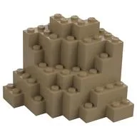 Rock Brick 8 x 8 x 6, Dark Tan