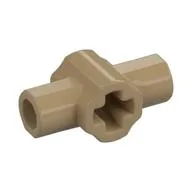 Large Figure Weapon Lightsaber Hilt with Axle Hole and Two Bar Holders, Dark Tan