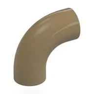 Brick Round 1 x 1 diameter Tube with 90 Degree Elbow (2 x 2 x 1) and Axle Holes (Crossholes) at each end, Dark Tan