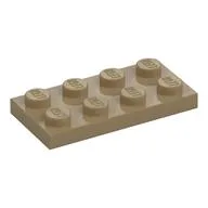 Plate 2 x 4, Dark Tan