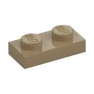 Plate 1 x 2, Dark Tan