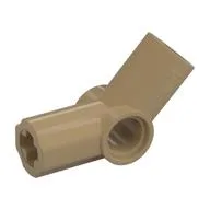 Technic Axle and Pin Connector Angled #4 - 135°, Dark Tan