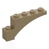 Brick Arch 1 x 5 x 2, Dark Tan