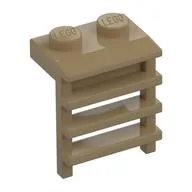 Plate Special 1 x 2 with Ladder, Dark Tan