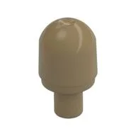 Light Cover with Internal Bar / Bionicle Barraki Eye with Hole in Bar, Dark Tan