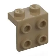 Bracket 1 x 2 - 2 x 2, Dark Tan