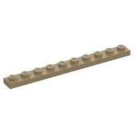 Plate 1 x 10, Dark Tan