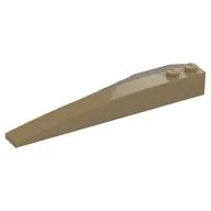 Brick Wedged, Curved 10 x 3 Right, Dark Tan