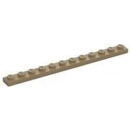 Plate 1 x 12, Dark Tan