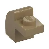 Brick Curved 1 x 2 x 1 1/3 with Curved Top, Dark Tan