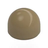 Dome 1 x 1 x 2/3, Dark Tan