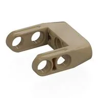 Technic Pin Connector Toggle Joint Smooth Double with Axle and Pin Holes, Dark Tan