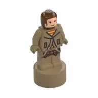Minifig Trophy Statuette, Hermione Granger, Dark Tan Outfit, Dark Tan