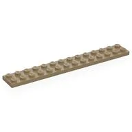 Plate 2 x 14, Dark Tan