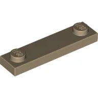 Plate Special 1 x 4 with 2 Studs, 3 Bottom Tubes, Dark Tan