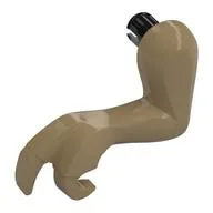 Animal Body Part, Dinosaur, Tyrannosaurus Rex Arm / Leg, Left, Small [Plain], Dark Tan
