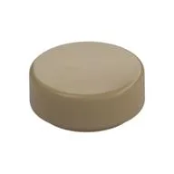 Tile Round 1 x 1, Dark Tan